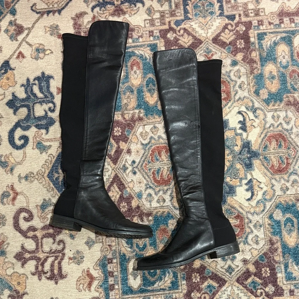 • Stuart WEITZMAN • Women’s 50/50 Over the Knee Boots
Leather Black 9 - Picture 2 of 6